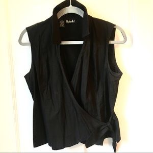 RAFAELLA Stretch Wrap Top